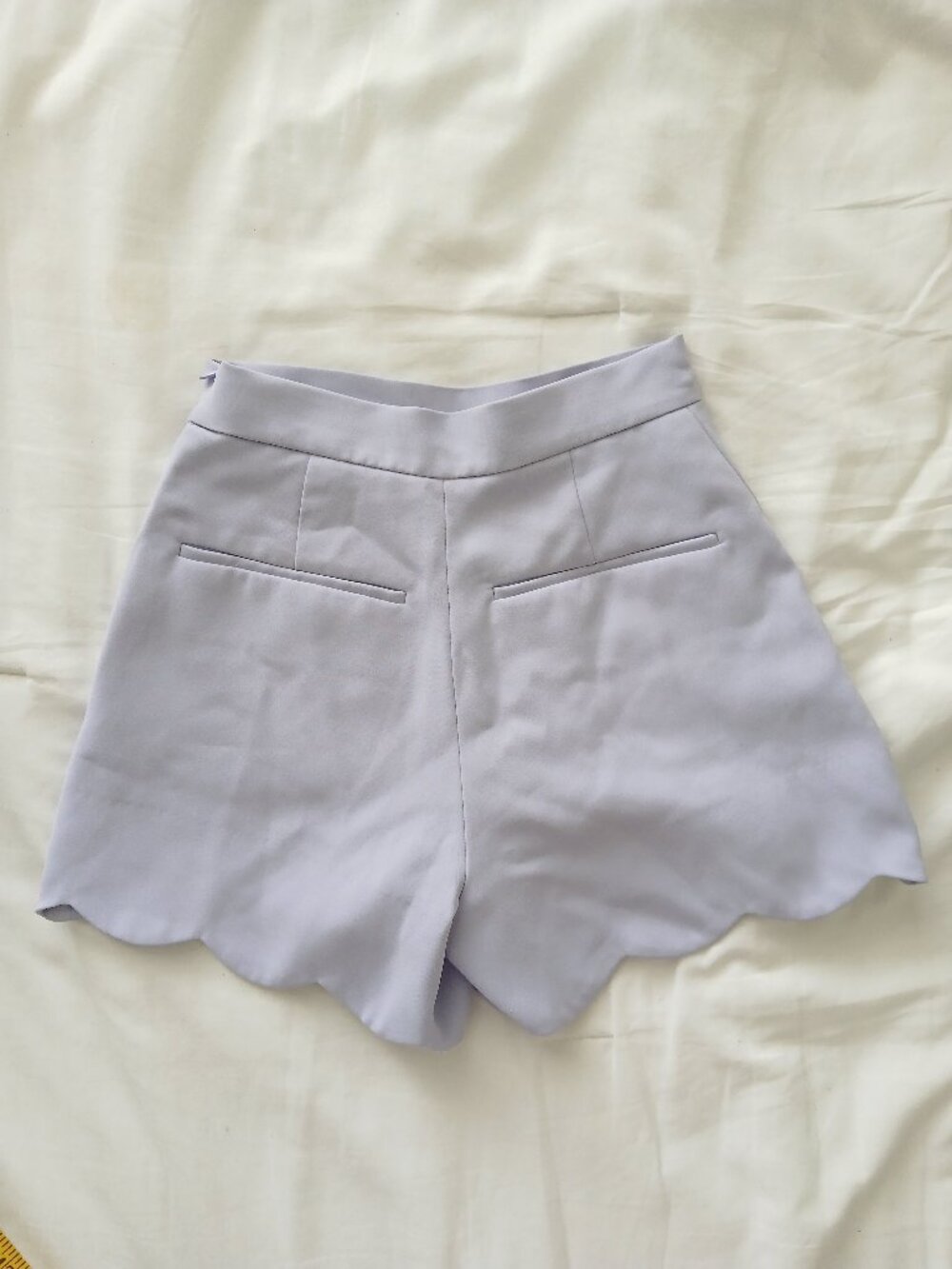 Aritzia Wilfred Arbre High Waist Scalloped Shorts Lavender Size 00 - Picture 3 of 5